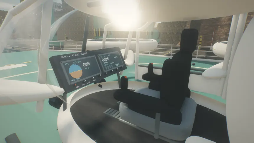 The QUAD-4 cockpit