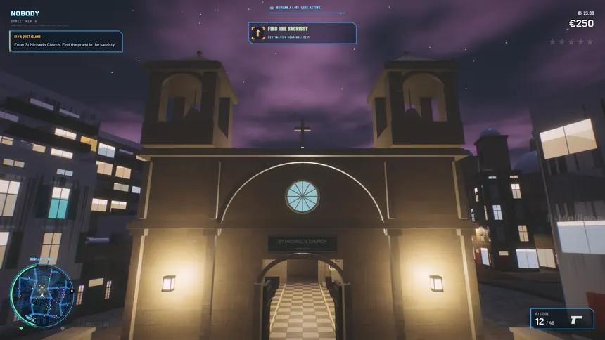 St Michael's church at night